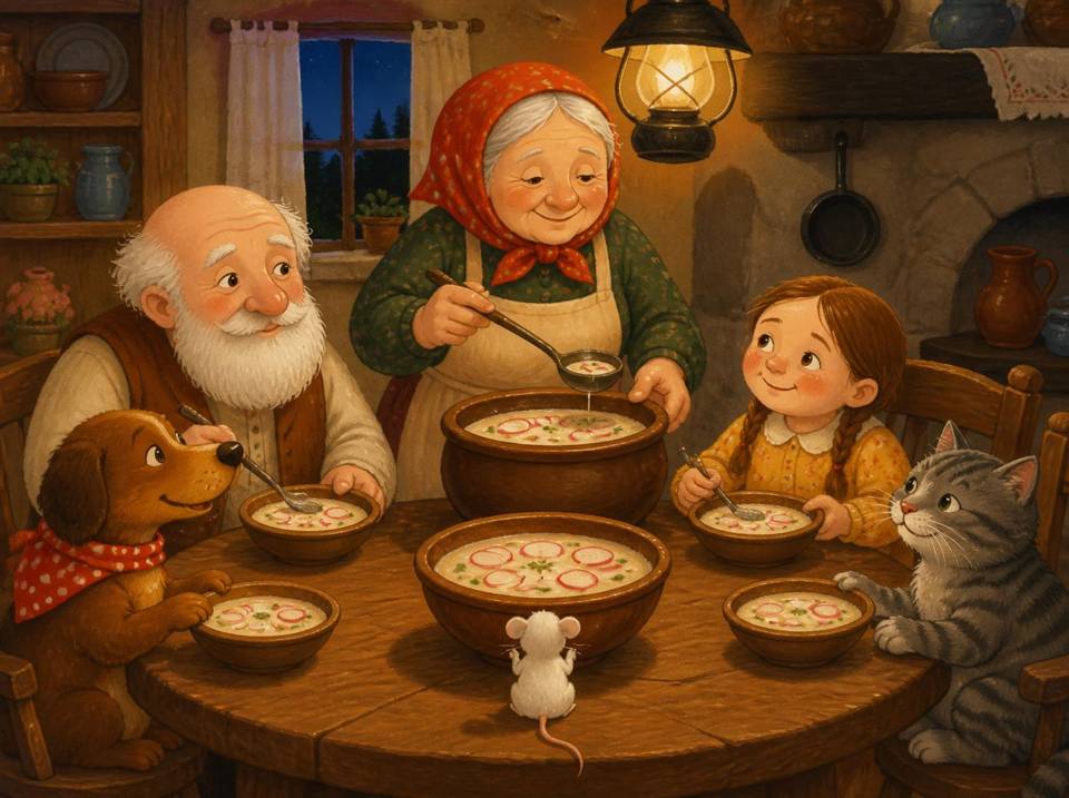 La soupe de radis partagée